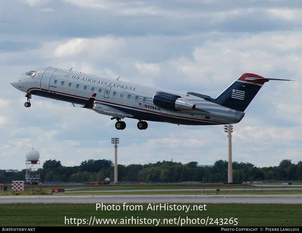 Aircraft Photo of N438AW | Bombardier CRJ-200LR (CL-600-2B19) | US Airways Express | AirHistory.net #243265