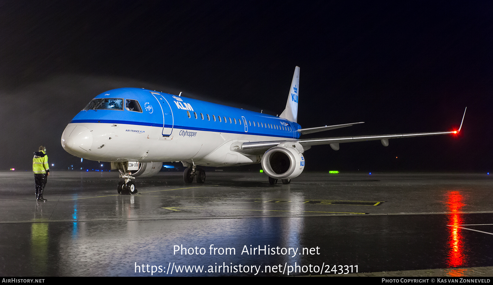 Aircraft Photo of PH-EZM | Embraer 190STD (ERJ-190-100STD) | KLM Cityhopper | AirHistory.net #243311