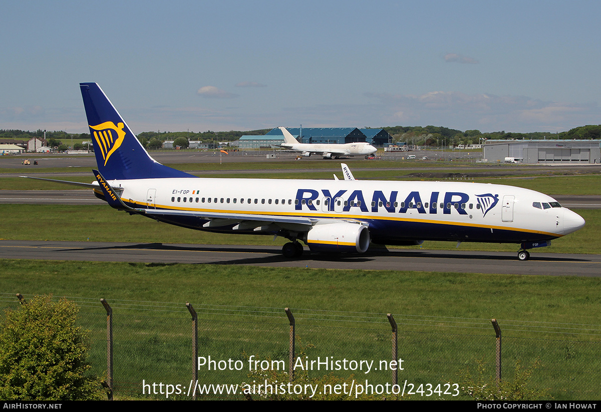 Aircraft Photo of EI-FOP | Boeing 737-8AS | Ryanair | AirHistory.net #243423