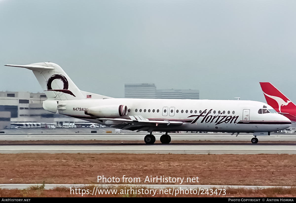 Aircraft Photo of N479AU | Fokker F28-4000 Fellowship | Horizon Air | AirHistory.net #243473