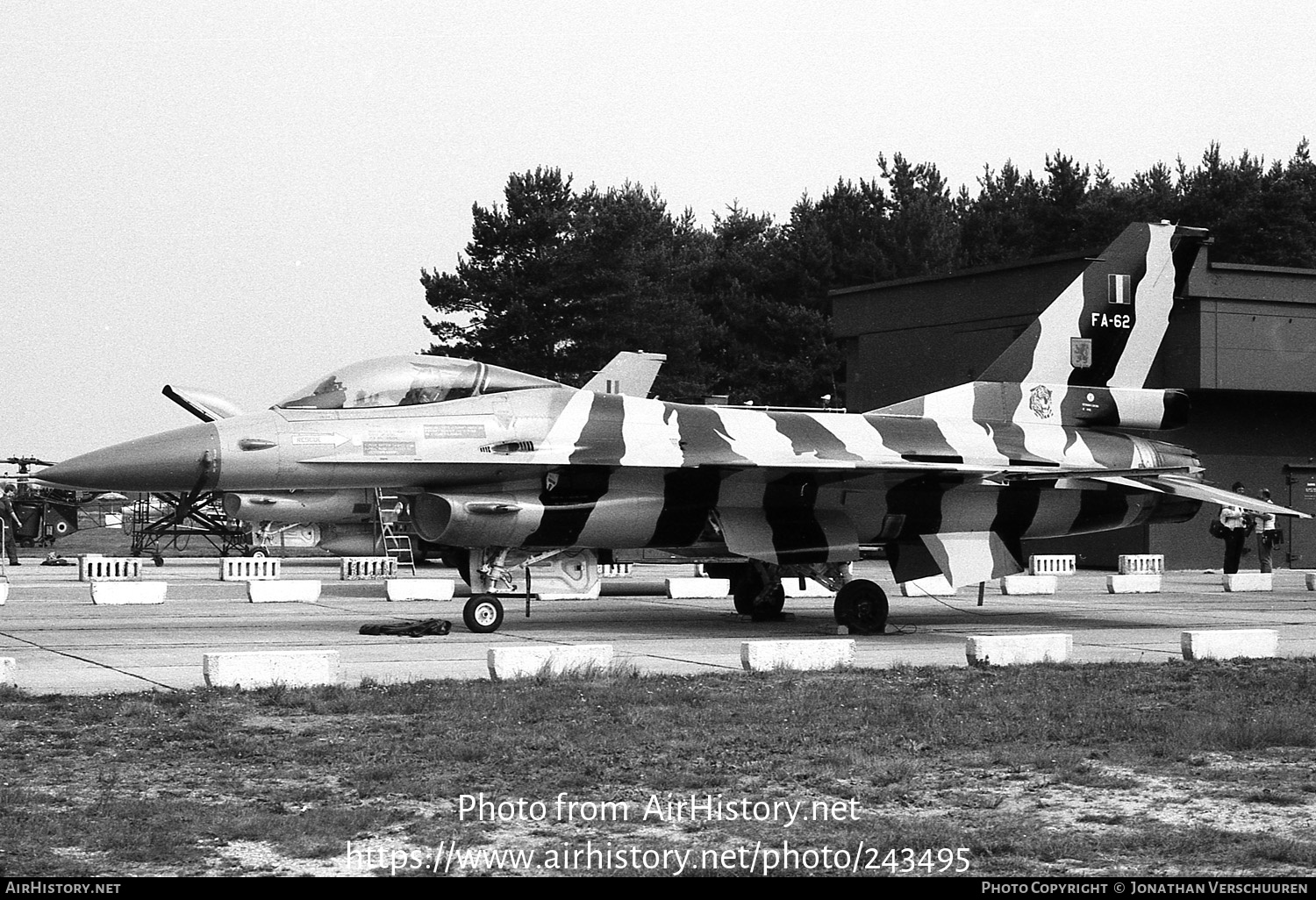 Aircraft Photo of FA62 | General Dynamics F-16A Fighting Falcon | Belgium - Air Force | AirHistory.net #243495