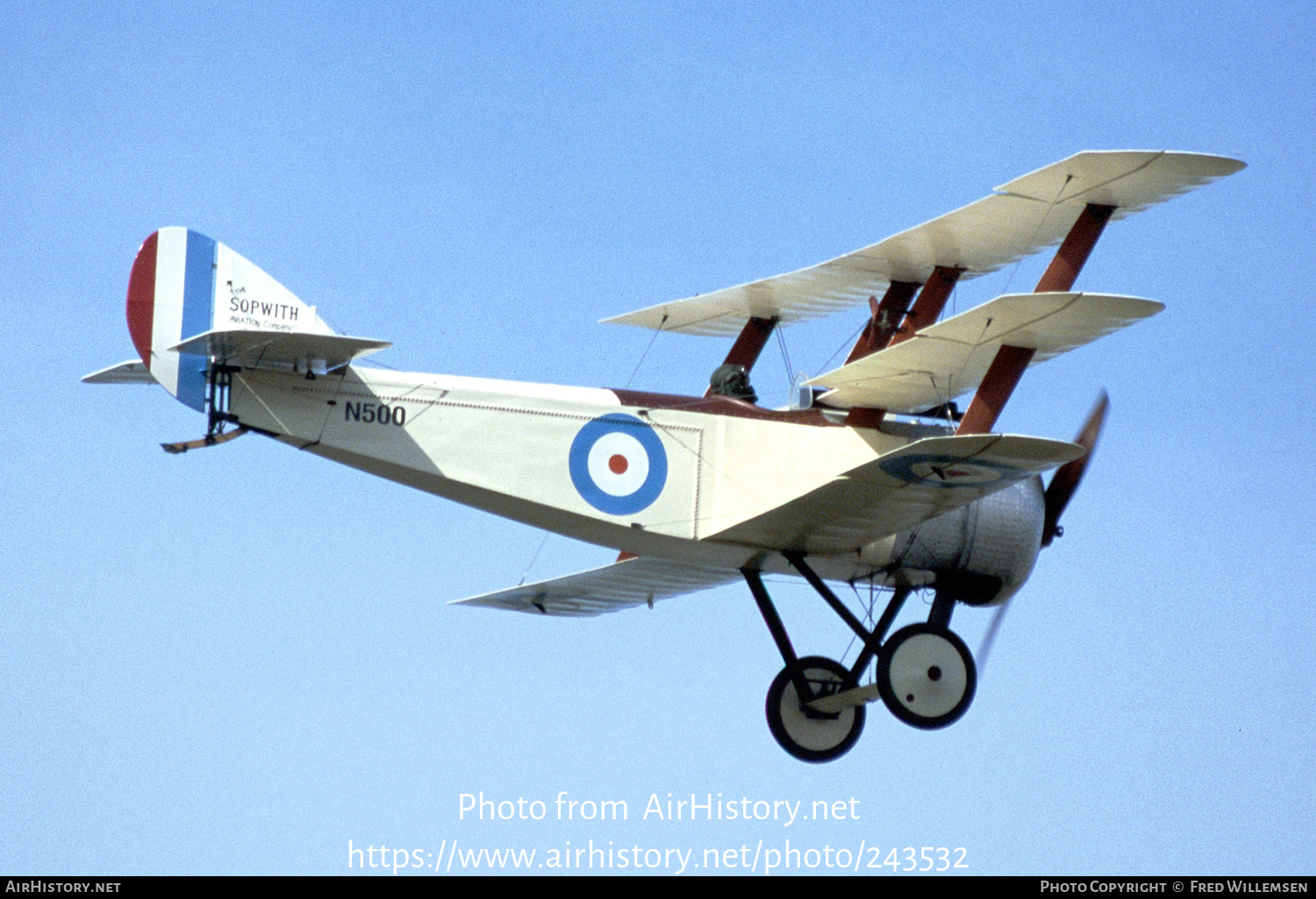 Aircraft Photo of G-BWRA / N500 | Sopwith Triplane (replica) | UK - Air Force | AirHistory.net #243532