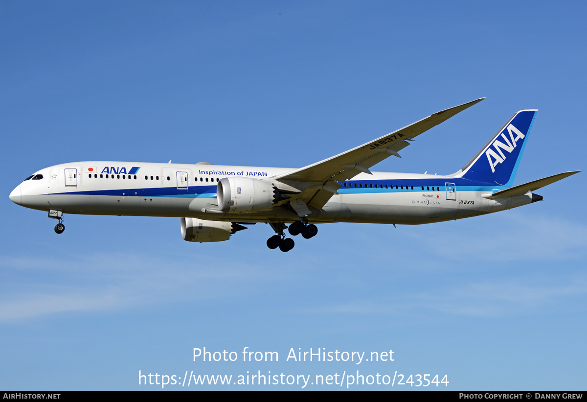 Aircraft Photo of JA837A | Boeing 787-9 Dreamliner | All Nippon Airways - ANA | AirHistory.net #243544