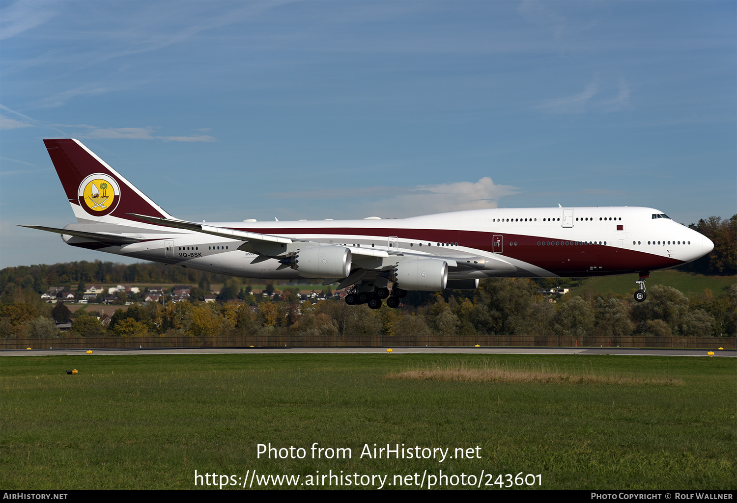 Aircraft Photo of VQ-BSK | Boeing 747-8ZV BBJ | AirHistory.net #243601