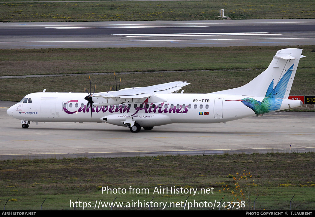 Aircraft Photo of 9Y-TTB | ATR ATR-72-600 (ATR-72-212A) | Caribbean Airlines | AirHistory.net #243738