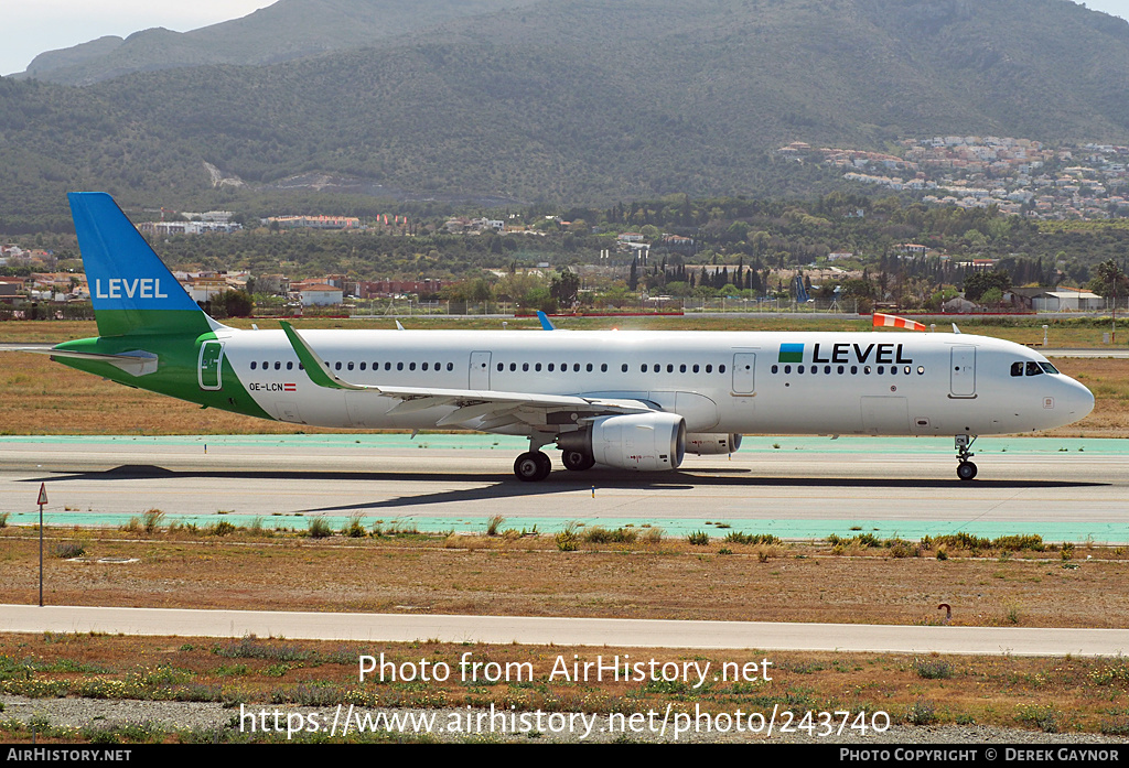 Aircraft Photo of OE-LCN | Airbus A321-211 | Level | AirHistory.net #243740