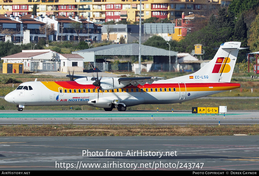 Aircraft Photo of EC-LSQ | ATR ATR-72-600 (ATR-72-212A) | Iberia Regional | AirHistory.net #243747