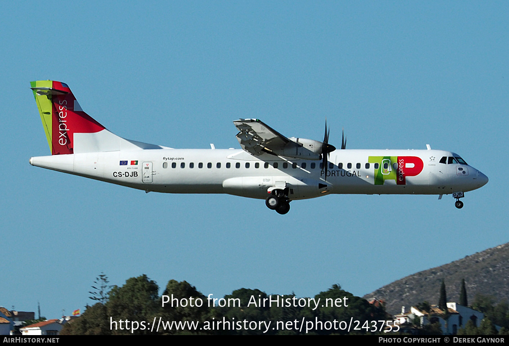 Aircraft Photo of CS-DJB | ATR ATR-72-600 (ATR-72-212A) | TAP Portugal Express | AirHistory.net #243755