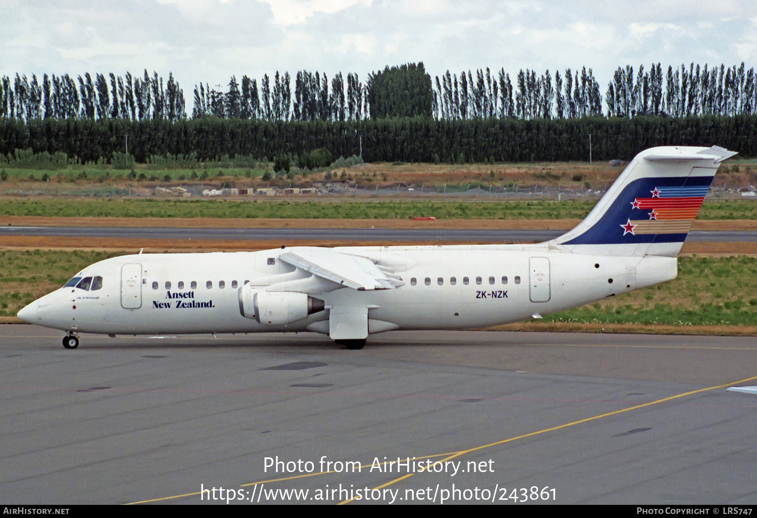 Aircraft Photo of ZK-NZK | British Aerospace BAe-146-300 | Ansett New Zealand | AirHistory.net #243861