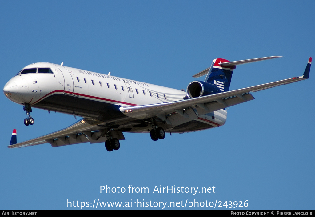 Aircraft Photo of N409AW | Bombardier CRJ-200LR (CL-600-2B19) | US Airways Express | AirHistory.net #243926