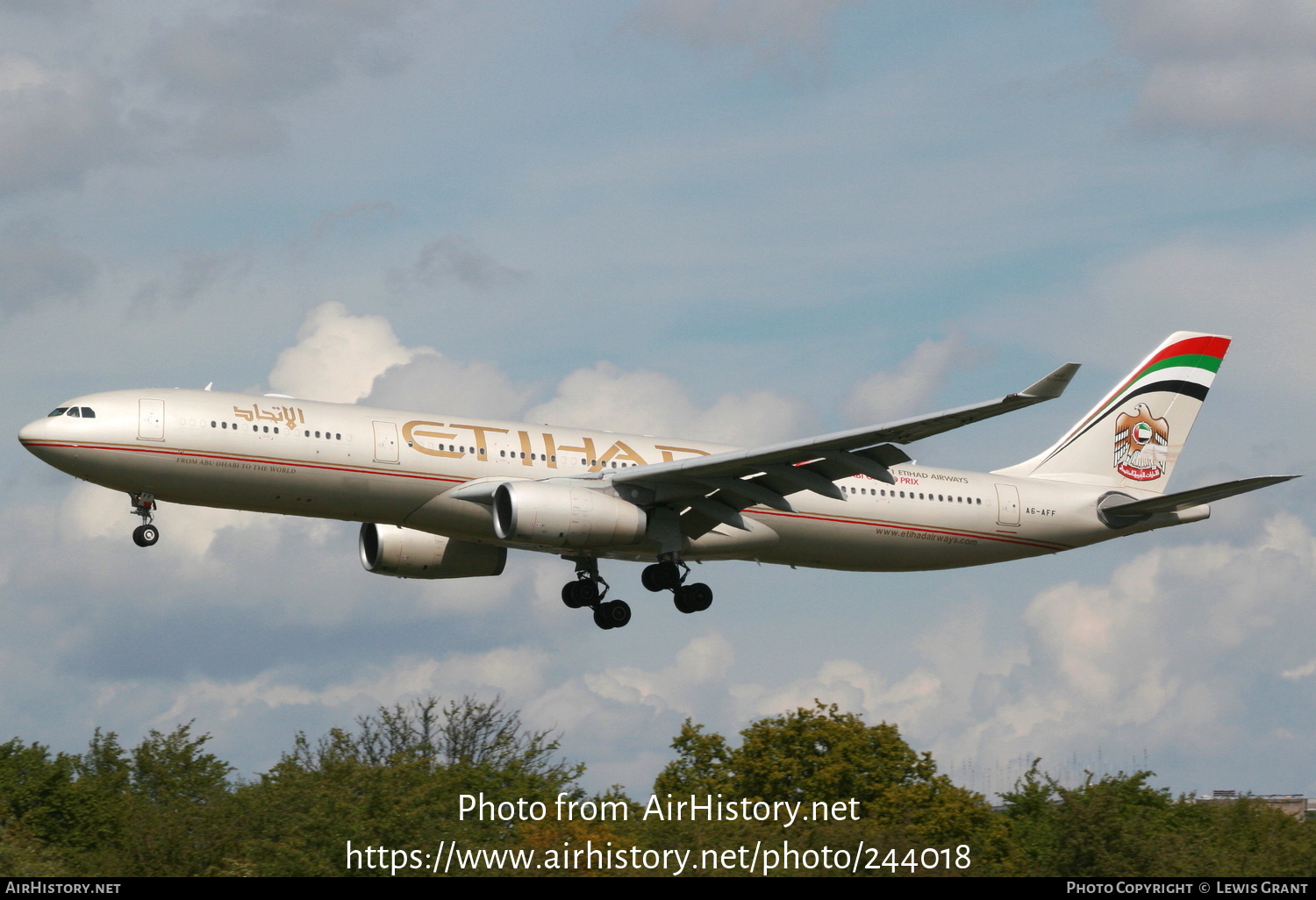 Aircraft Photo of A6-AFF | Airbus A330-343 | Etihad Airways | AirHistory.net #244018