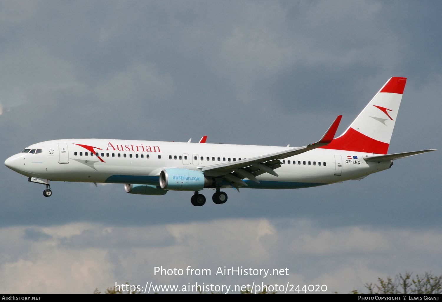 Aircraft Photo of OE-LNQ | Boeing 737-8Z9 | Austrian Airlines | AirHistory.net #244020