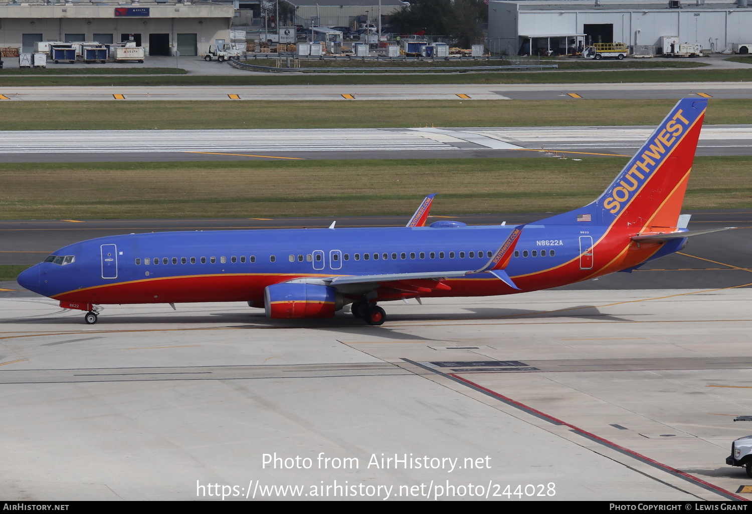 Aircraft Photo of N8622A | Boeing 737-8H4 | Southwest Airlines | AirHistory.net #244028