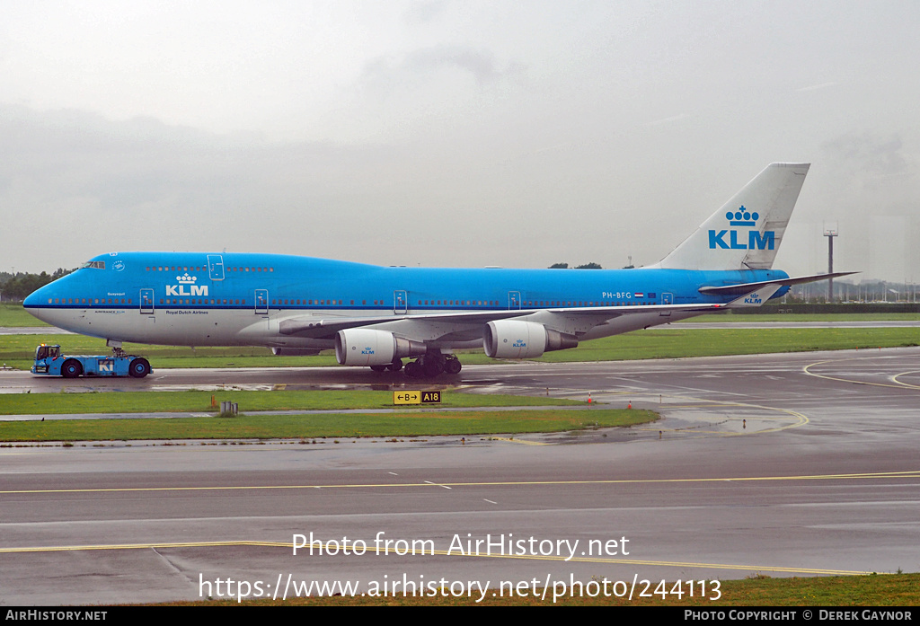 Aircraft Photo of PH-BFG | Boeing 747-406 | KLM - Royal Dutch Airlines | AirHistory.net #244113