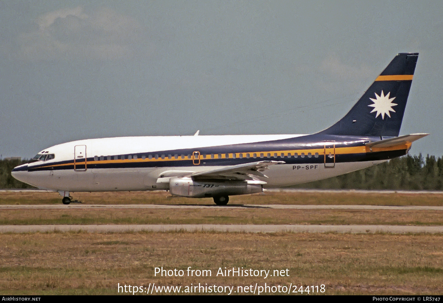 Aircraft Photo of PP-SPF | Boeing 737-2L7C/Adv | AirHistory.net #244118