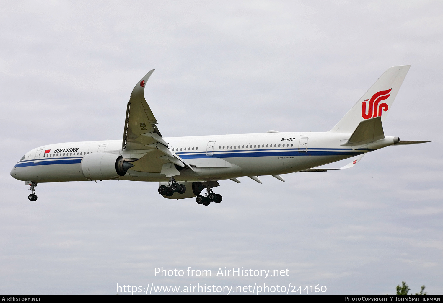 Aircraft Photo of B-1081 | Airbus A350-941 | Air China | AirHistory.net #244160