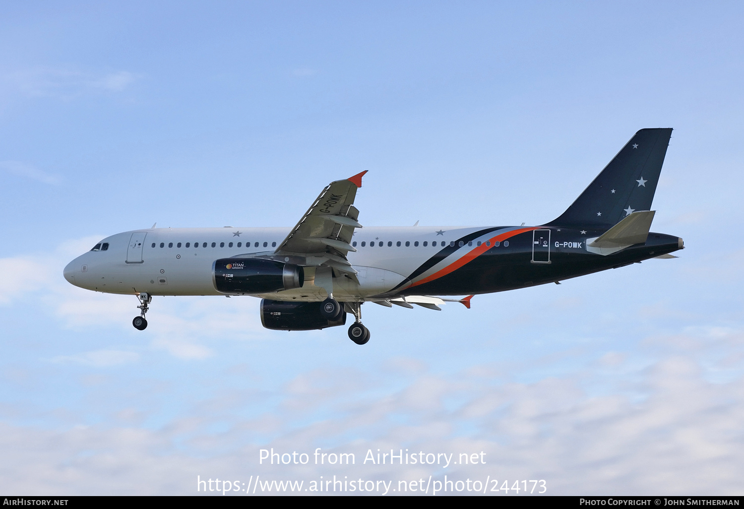 Aircraft Photo of G-POWK | Airbus A320-233 | Titan Airways | AirHistory.net #244173