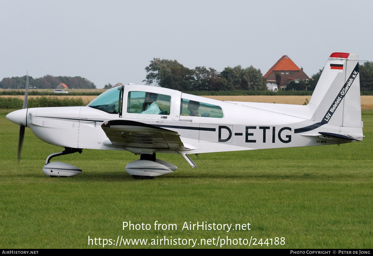 Aircraft Photo of D-ETIG | American General AG-5B Tiger | LSV Bielefeld - Gütersloh | AirHistory.net #244188