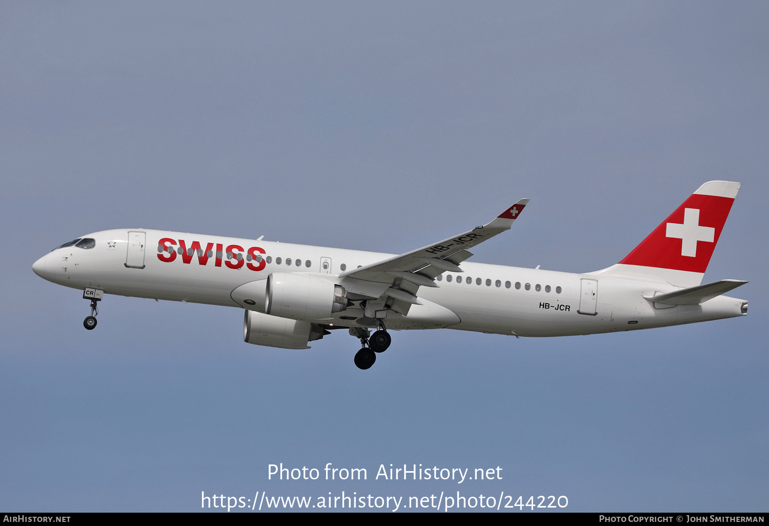 Aircraft Photo of HB-JCR | Airbus A220-371 (BD-500-1A11) | Swiss International Air Lines | AirHistory.net #244220