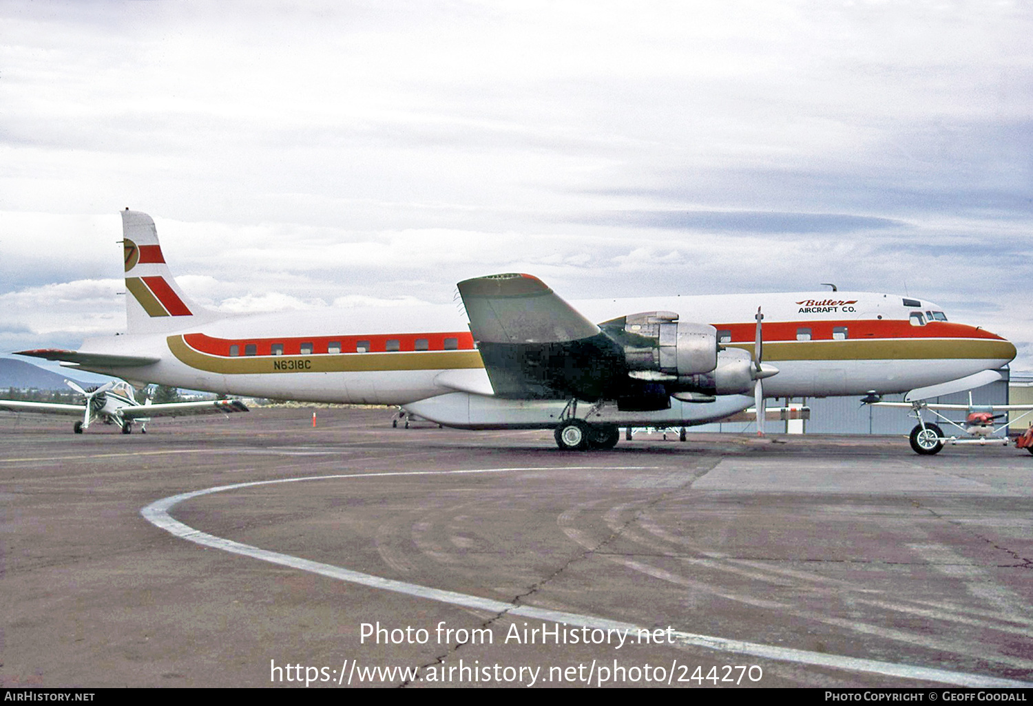 Aircraft Photo of N6318C | Douglas DC-7B | Butler Aircraft | AirHistory.net #244270