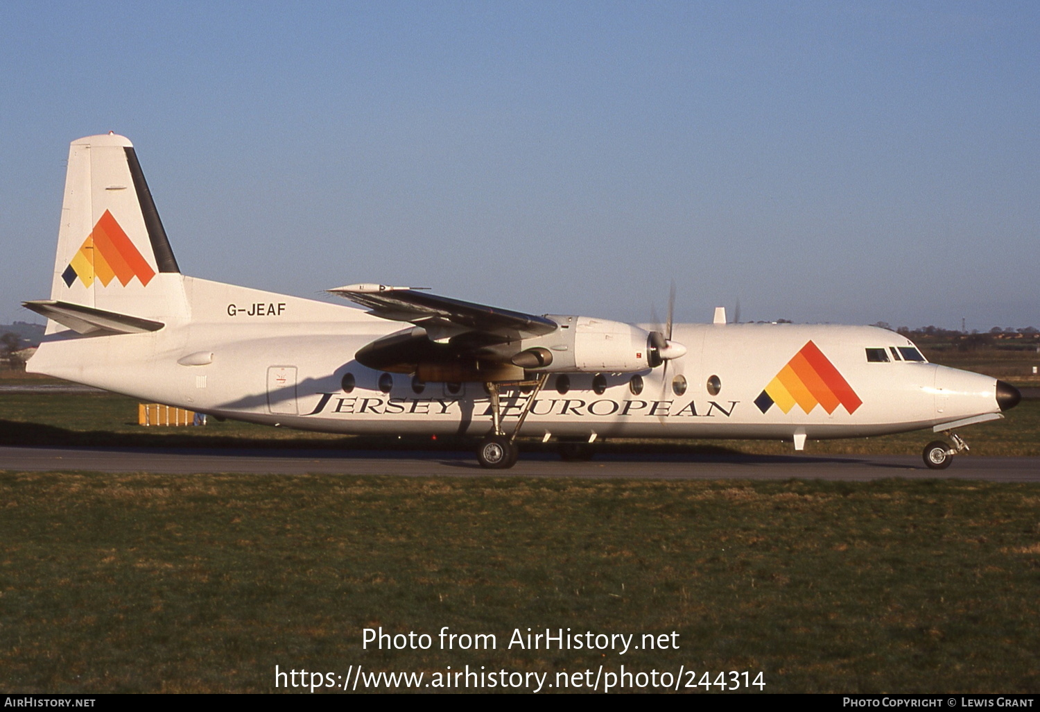 Aircraft Photo of G-JEAF | Fokker F27-500 Friendship | Jersey European Airways | AirHistory.net #244314