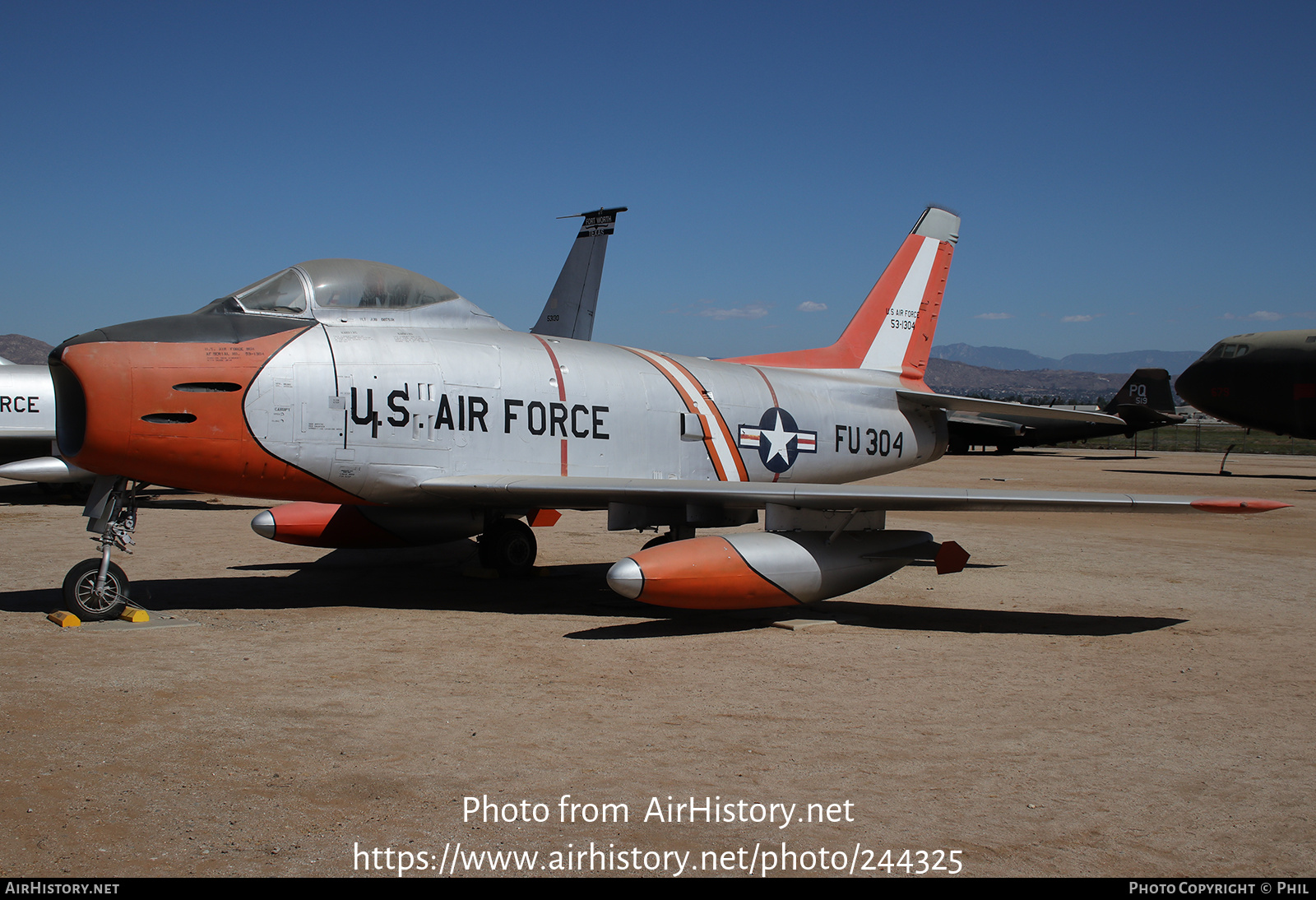 Aircraft Photo of 53-1304 | North American F-86H Sabre | USA - Air Force | AirHistory.net #244325