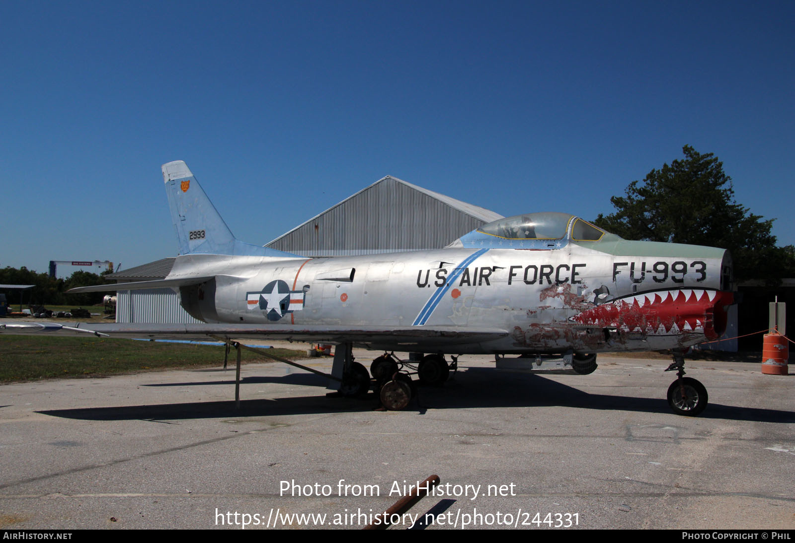 Aircraft Photo of 51-2993 / 2993 | North American F-86D Sabre | USA - Air Force | AirHistory.net #244331