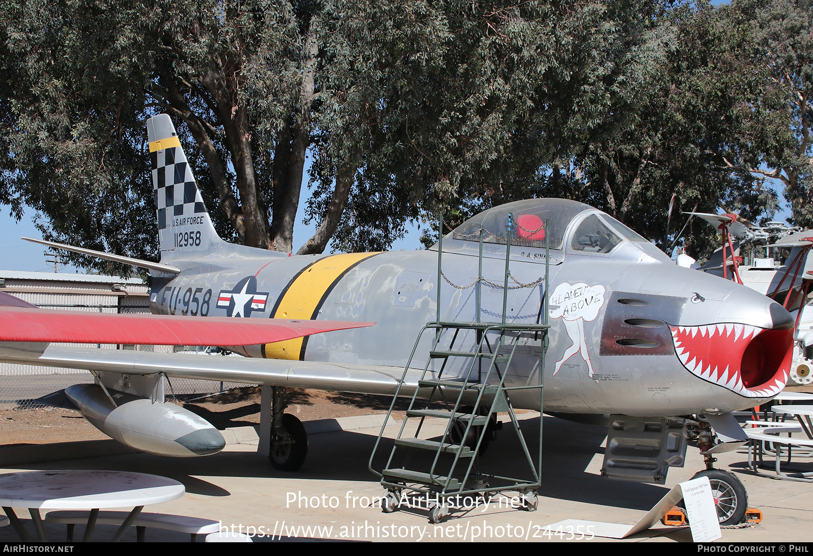 Aircraft Photo of 55-5014 / 112958 | North American F-86F Sabre | USA - Air Force | AirHistory.net #244355