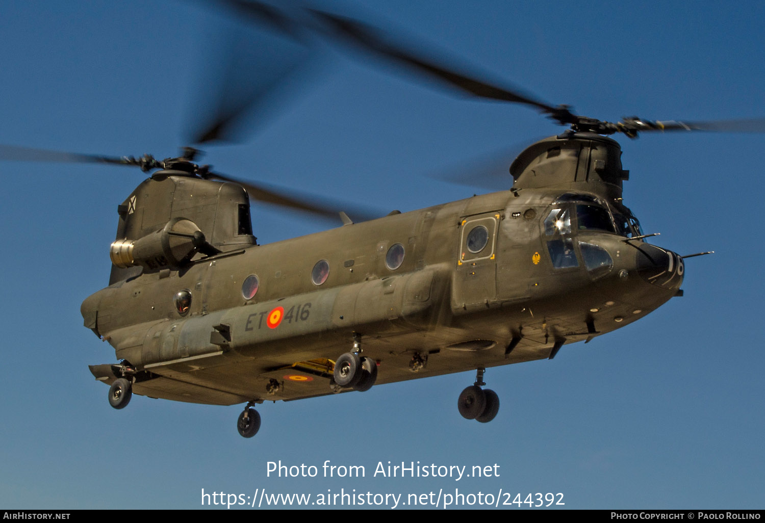 Aircraft Photo of H.17-16 | Boeing CH-47D Chinook (414) | Spain - Army | AirHistory.net #244392