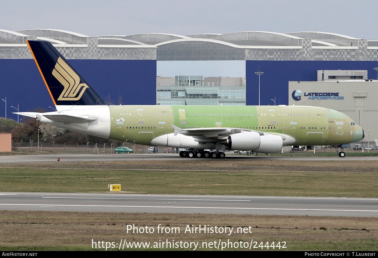 Aircraft Photo of F-WWSI | Airbus A380-841 | Singapore Airlines | AirHistory.net #244442