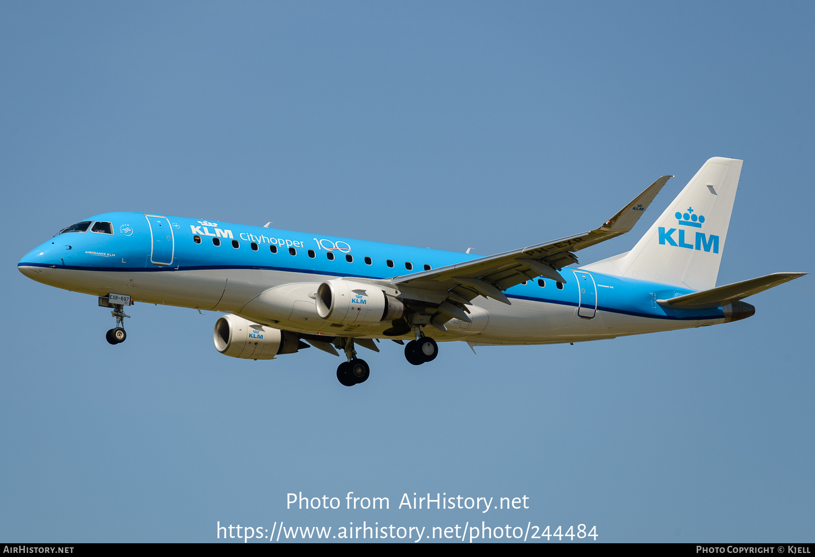 Aircraft Photo of PH-EXR | Embraer 175STD (ERJ-170-200STD) | KLM Cityhopper | AirHistory.net #244484