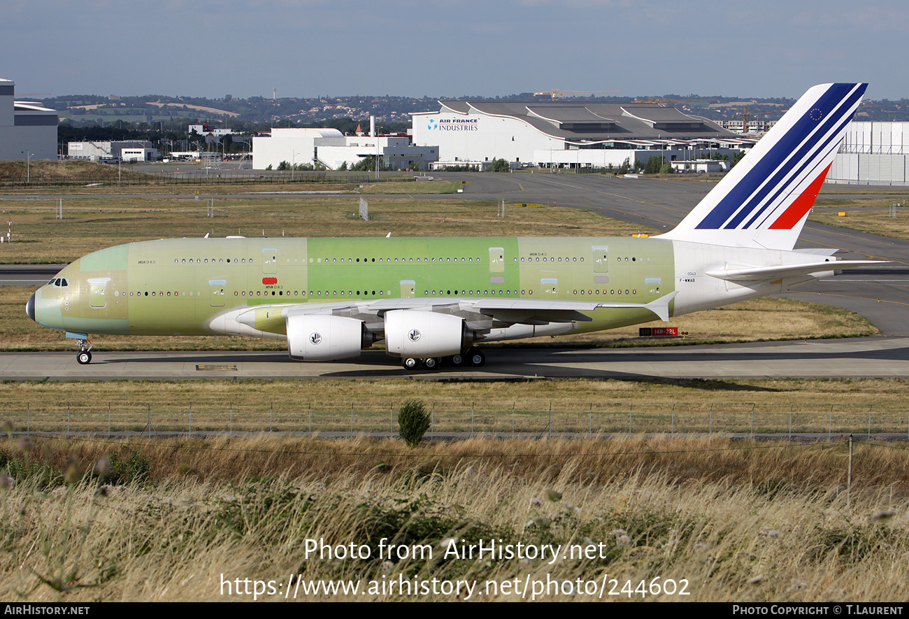 Aircraft Photo of F-WWAB | Airbus A380-861 | Air France | AirHistory.net #244602