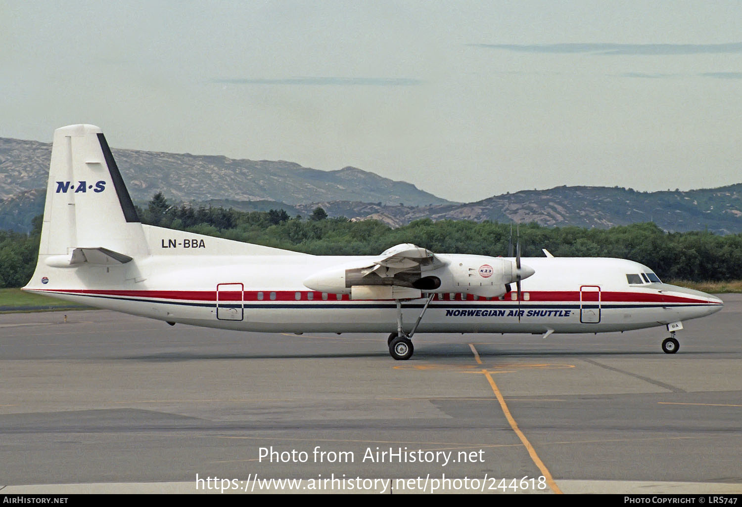 Aircraft Photo of LN-BBA | Fokker 50 | Norwegian Air Shuttle - NAS | AirHistory.net #244618