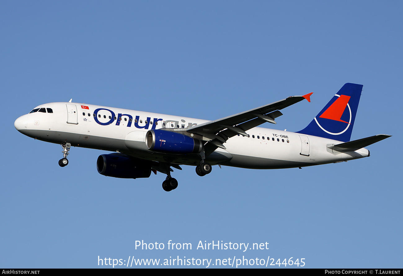 Aircraft Photo of TC-OBE | Airbus A320-231 | Onur Air | AirHistory.net #244645