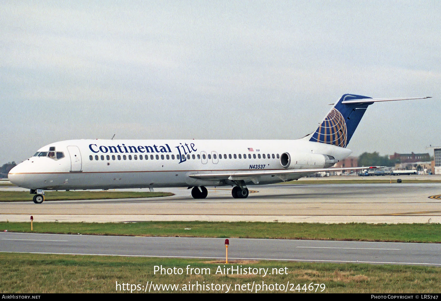 Aircraft Photo of N43537 | McDonnell Douglas DC-9-32 | Continental Lite | AirHistory.net #244679