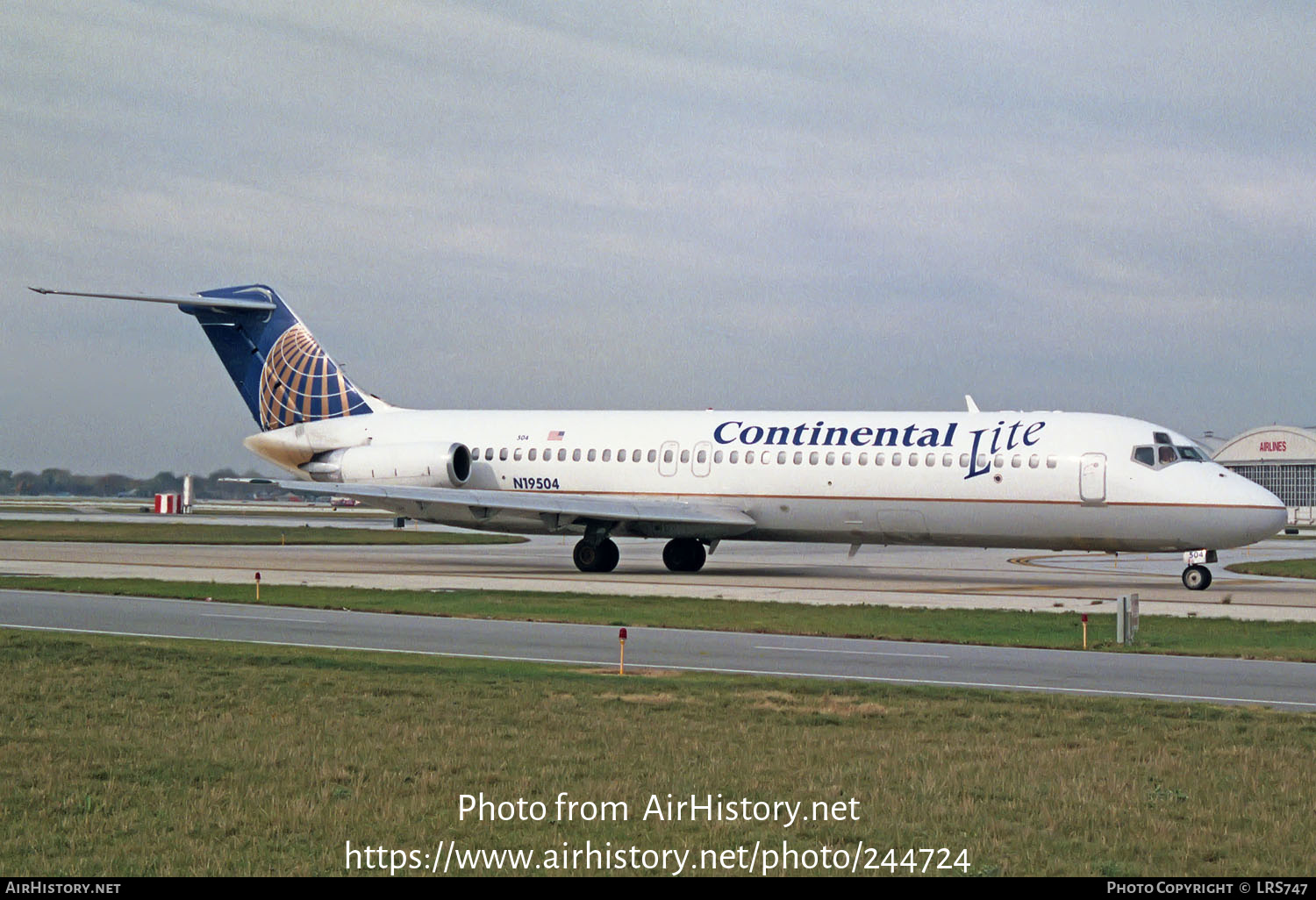 Aircraft Photo of N19504 | McDonnell Douglas DC-9-31 | Continental Lite | AirHistory.net #244724