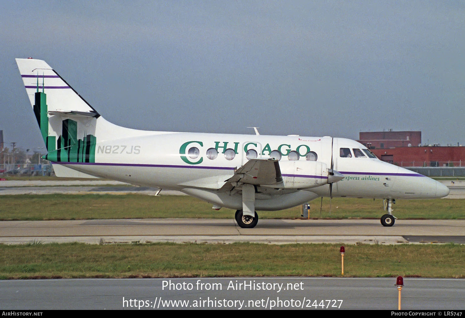 Aircraft Photo of N827JS | British Aerospace BAe-3101 Jetstream 31 | Chicago Express Airlines | AirHistory.net #244727