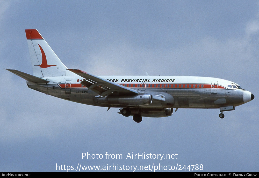 Aircraft Photo of CF-EPU | Boeing 737-2E1 | Eastern Provincial Airways - EPA | AirHistory.net #244788