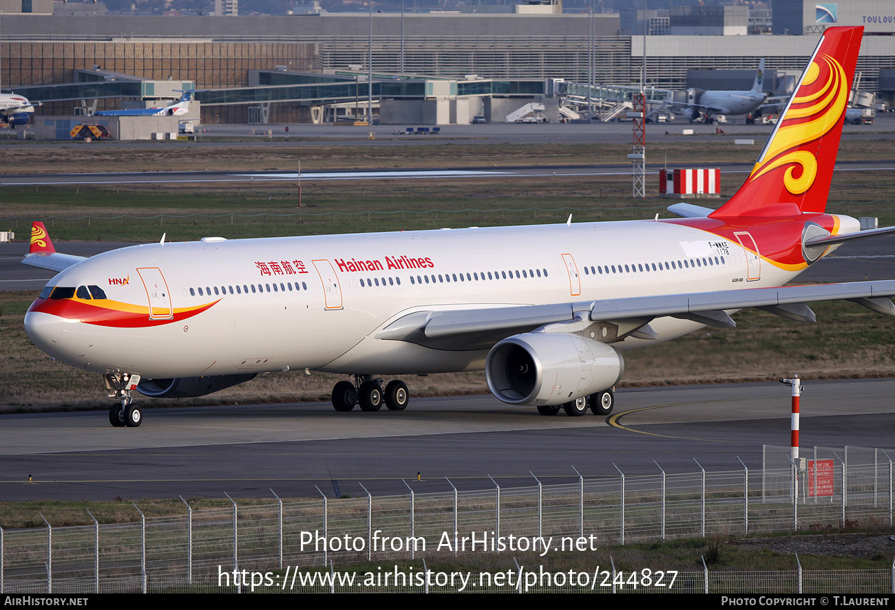 Aircraft Photo of F-WWKE | Airbus A330-343 | Hainan Airlines | AirHistory.net #244827