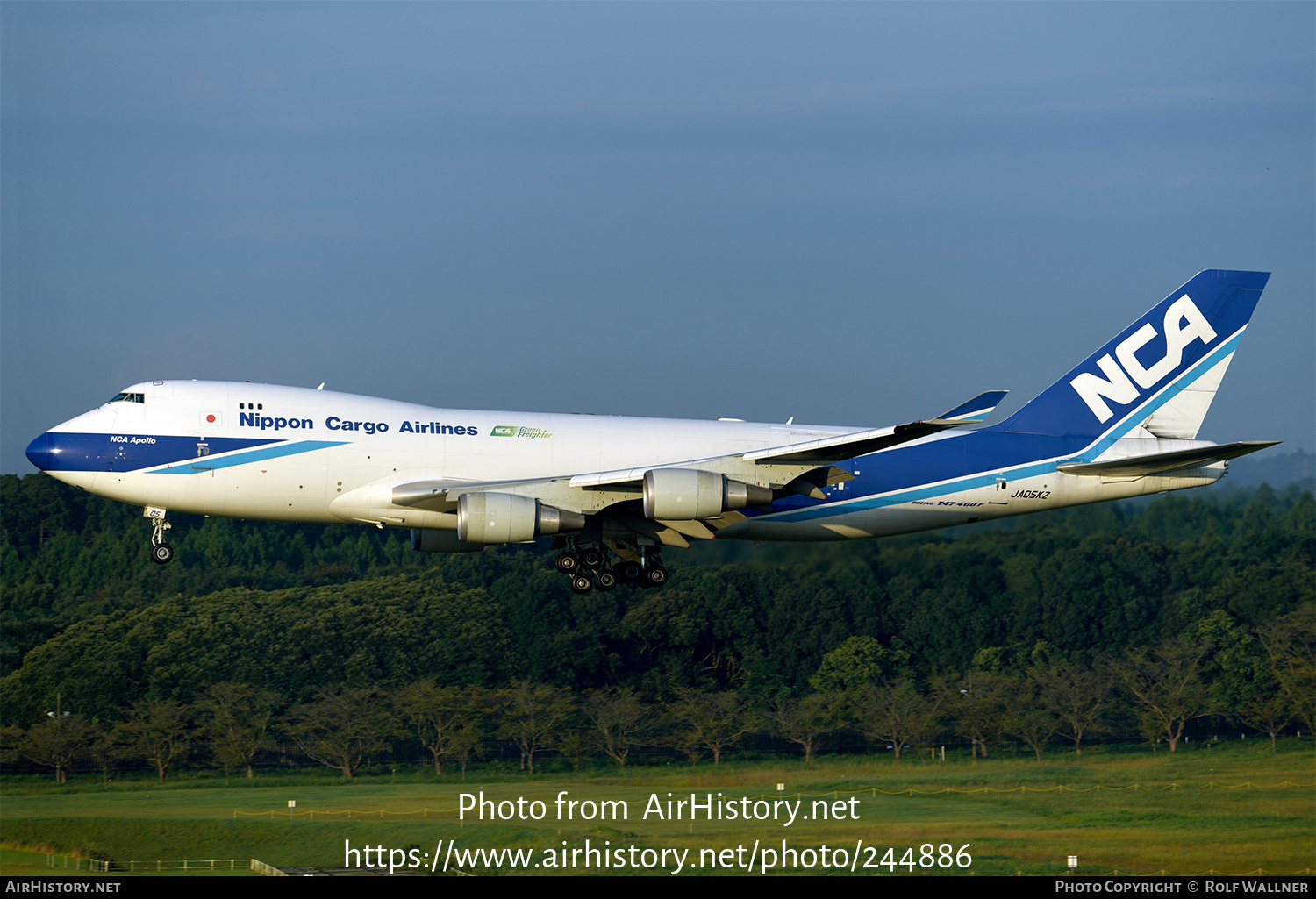 Aircraft Photo of JA05KZ | Boeing 747-4KZF/SCD | Nippon Cargo Airlines - NCA | AirHistory.net #244886