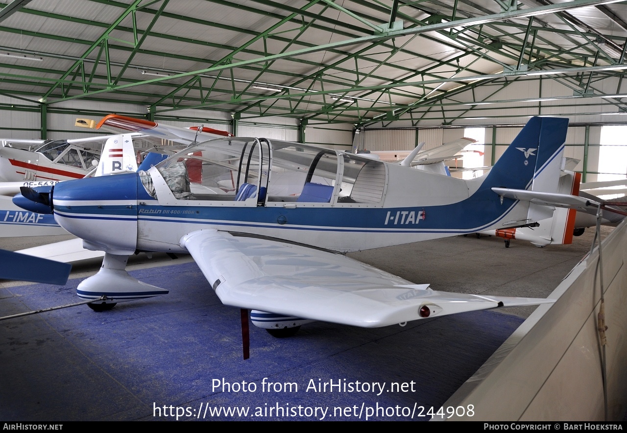 Aircraft Photo of I-ITAF | Robin DR-400-180R Remorqueur | AeCI - Aero Club d'Italia | AirHistory.net #244908