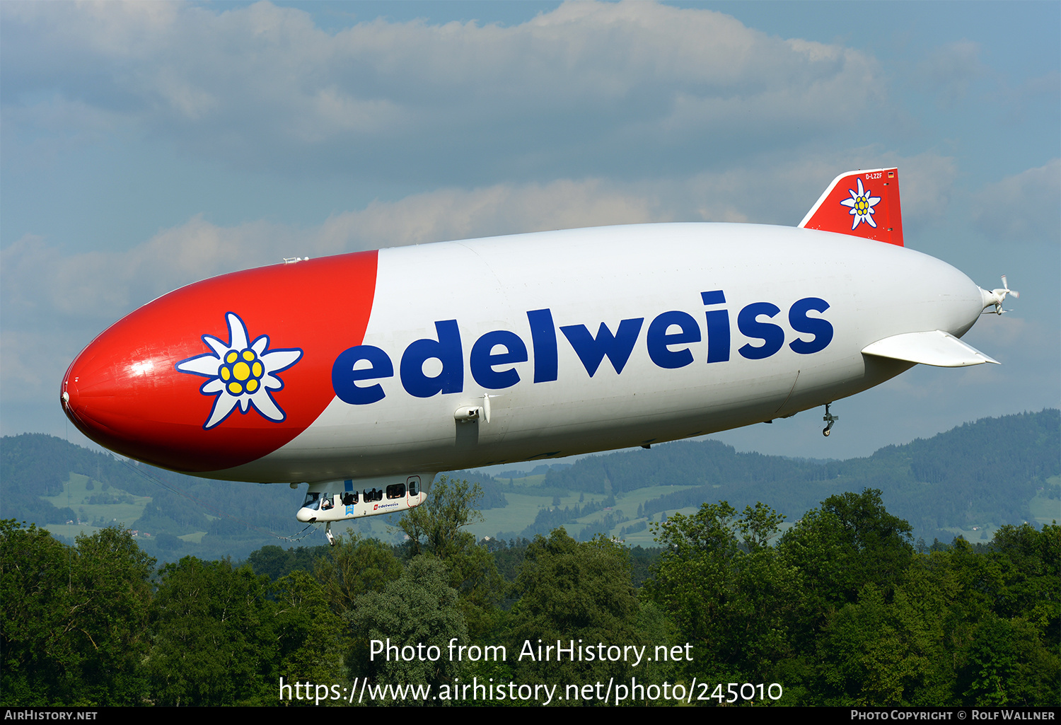 Aircraft Photo of D-LZZF | Zeppelin LZ N07-100 Zeppelin NT | Edelweiss Air | AirHistory.net #245010