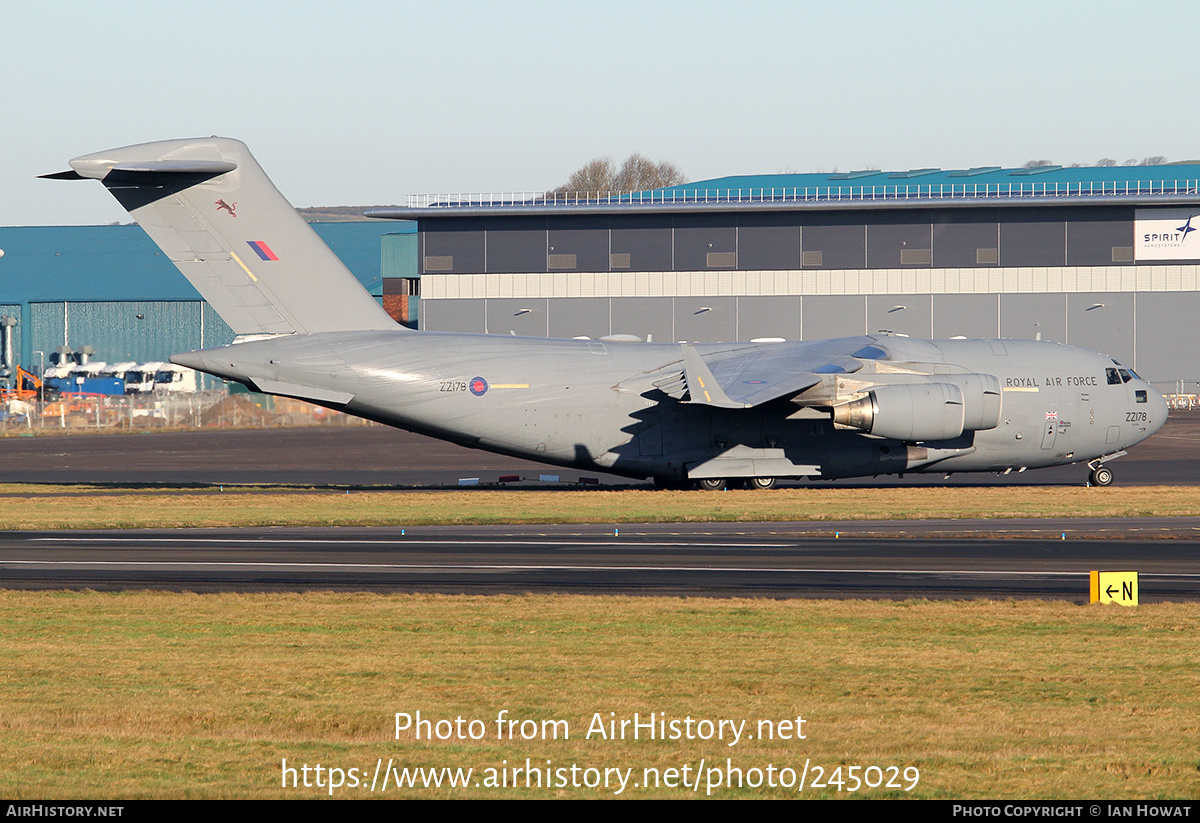 Aircraft Photo of ZZ178 | Boeing C-17A Globemaster III | UK - Air Force | AirHistory.net #245029