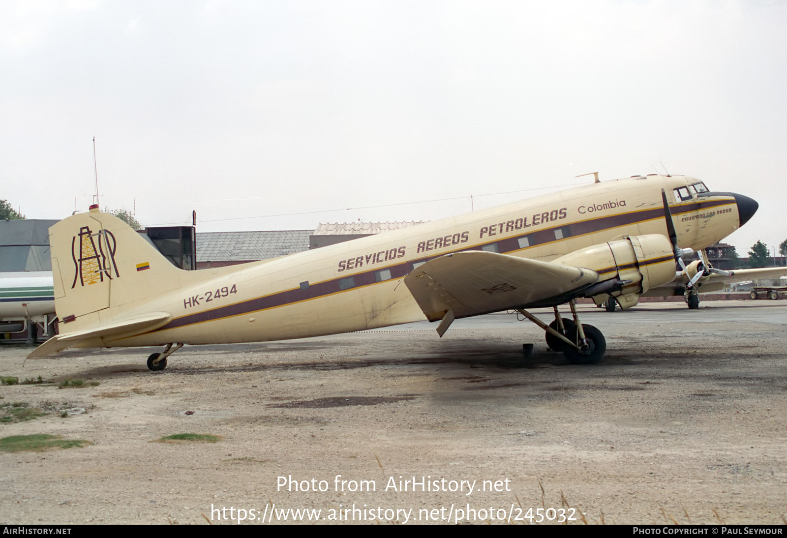 Aircraft Photo of HK-2494 | Douglas TC-47K Skytrain | Servicios Aéreos Petroleros - SAEP | AirHistory.net #245032