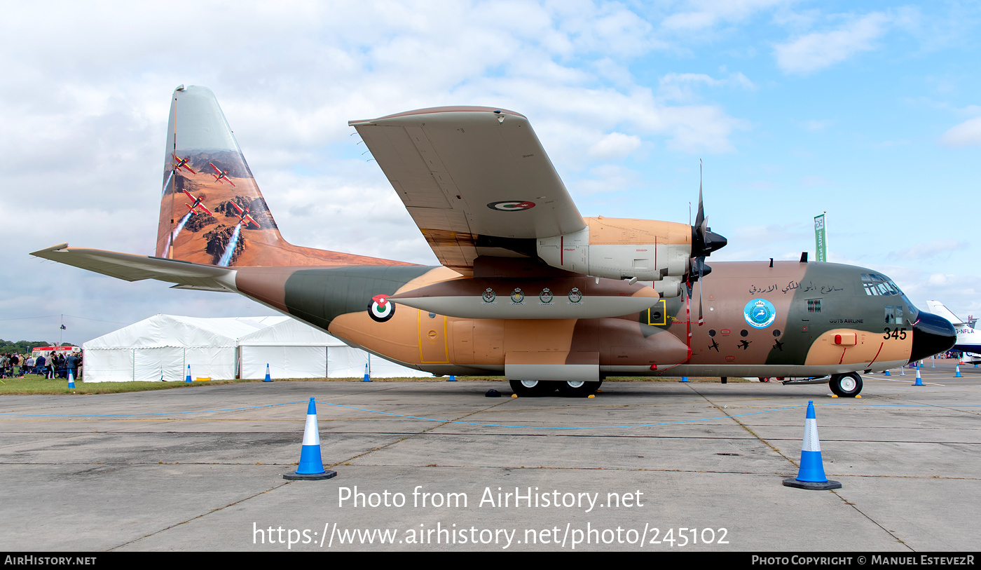 Aircraft Photo of 345 | Lockheed C-130H Hercules | Jordan - Air Force | AirHistory.net #245102