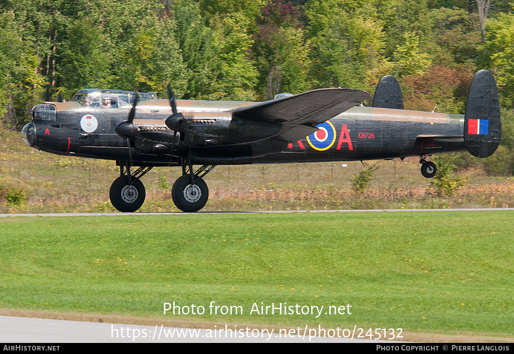 Aircraft Photo of C-GVRA / KB726 | Avro 683 Lancaster B10 | Canadian Warplane Heritage | UK - Air Force | AirHistory.net #245132