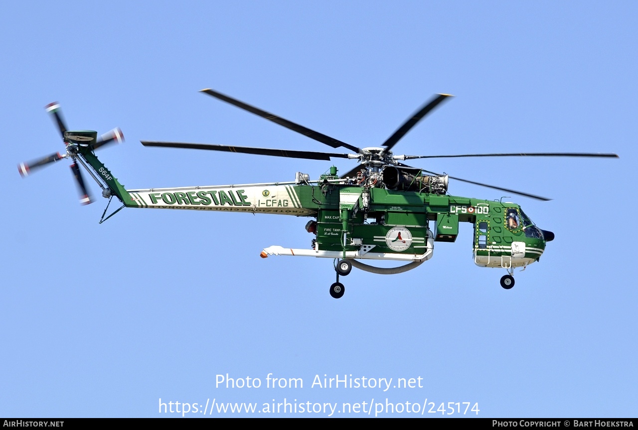 Aircraft Photo of I-CFAG | Sikorsky S-64F Skycrane | Italy - Corpo Forestale (CFS) | AirHistory.net #245174