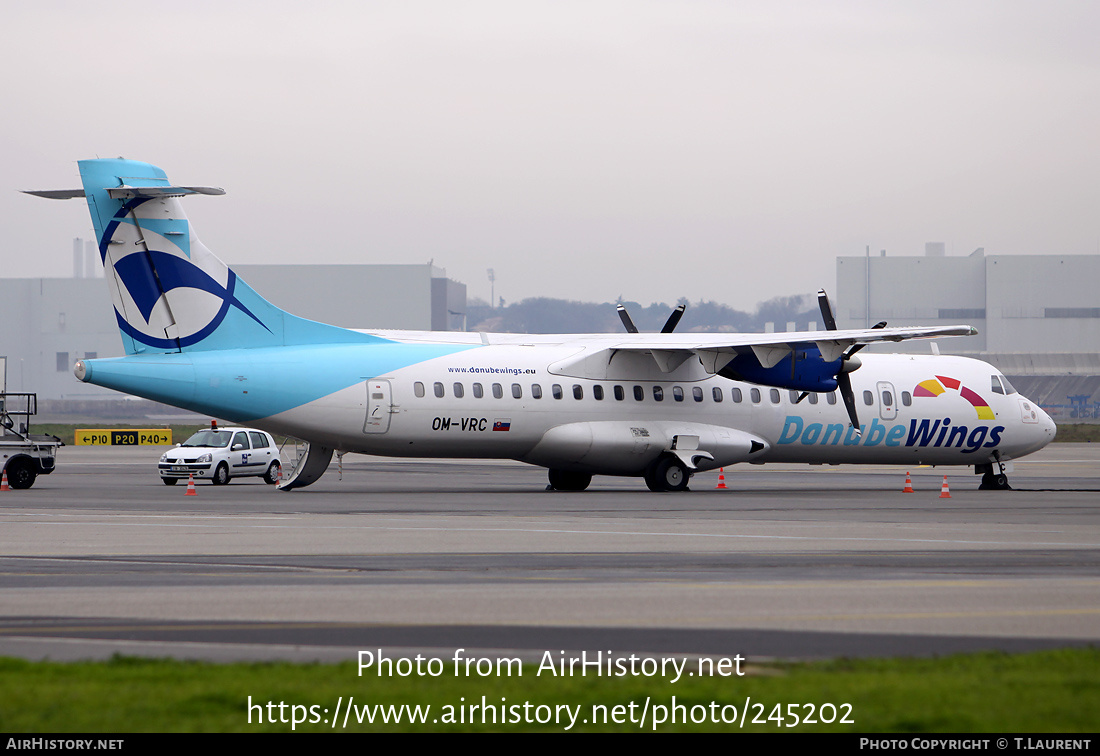 Aircraft Photo of OM-VRC | ATR ATR-72-202 | Danube Wings | AirHistory.net #245202