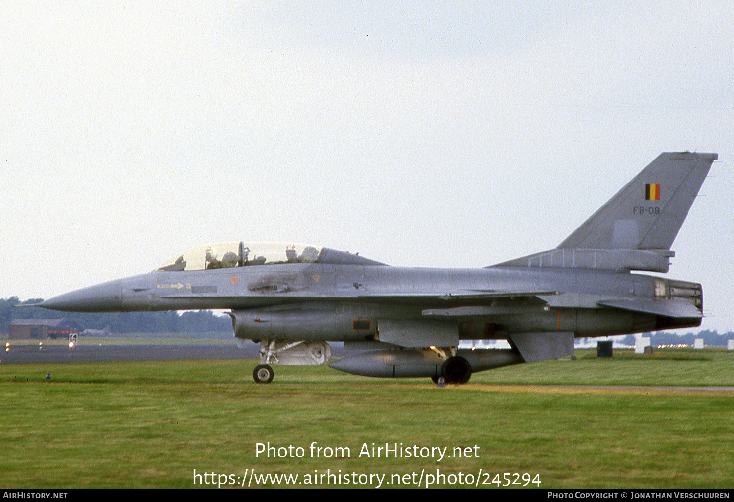 Aircraft Photo of FB08 | General Dynamics F-16B Fighting Falcon | Belgium - Air Force | AirHistory.net #245294