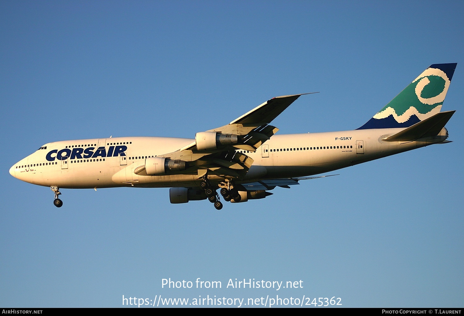 Aircraft Photo of F-GSKY | Boeing 747-312 | Corsair | AirHistory.net #245362